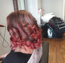 Harrogate Salon | Pink hair with curls | A Cut Above The Rest Harrogate Salon | Pink hair with curls | A Cut Above The Rest