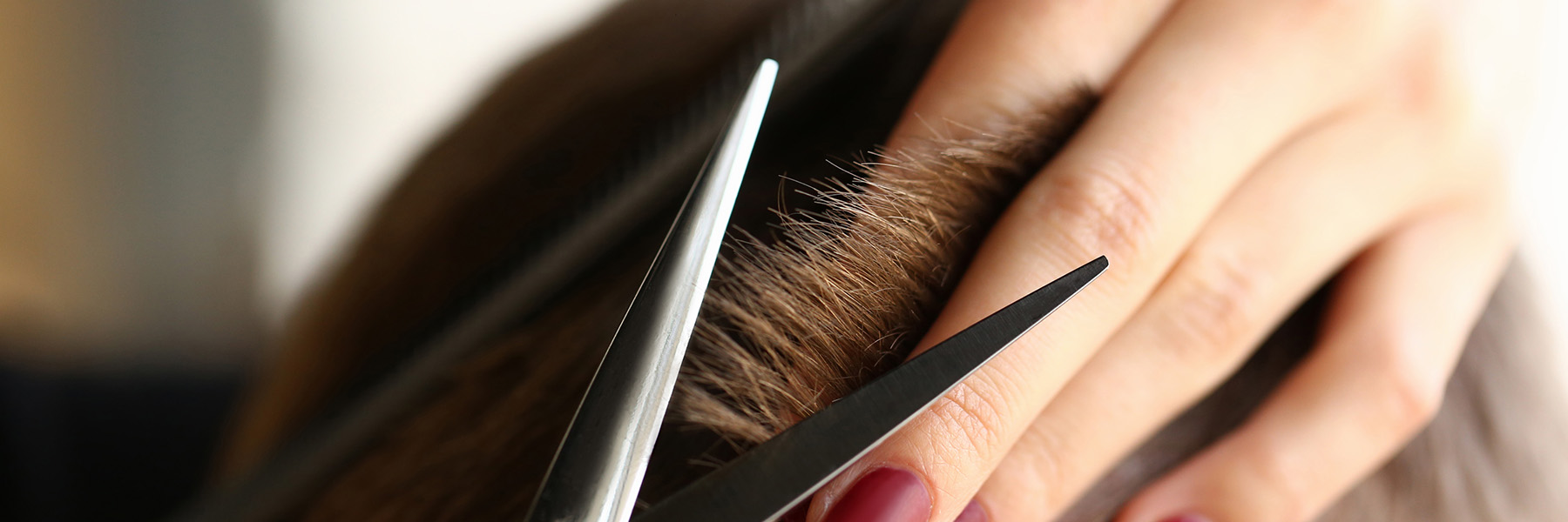 Harrogate Hairdresser | Female hand hold hair scissors hairdresser | A Cut Above The Rest